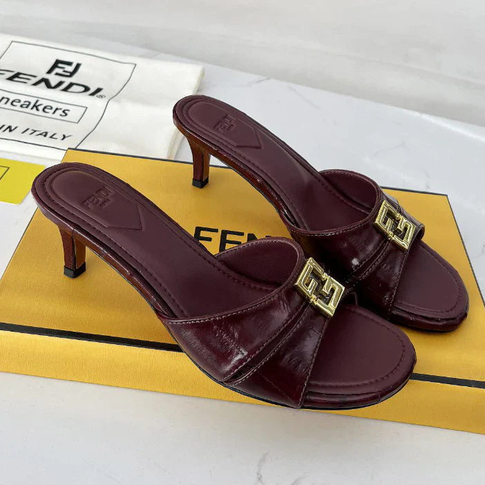 FD Square Toe Mid Heel Sandals 1025040206