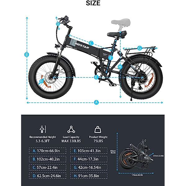 Btrwo™ 🔥 Folding Ebikes for Adults Full Suspension 1000W Motor 48V