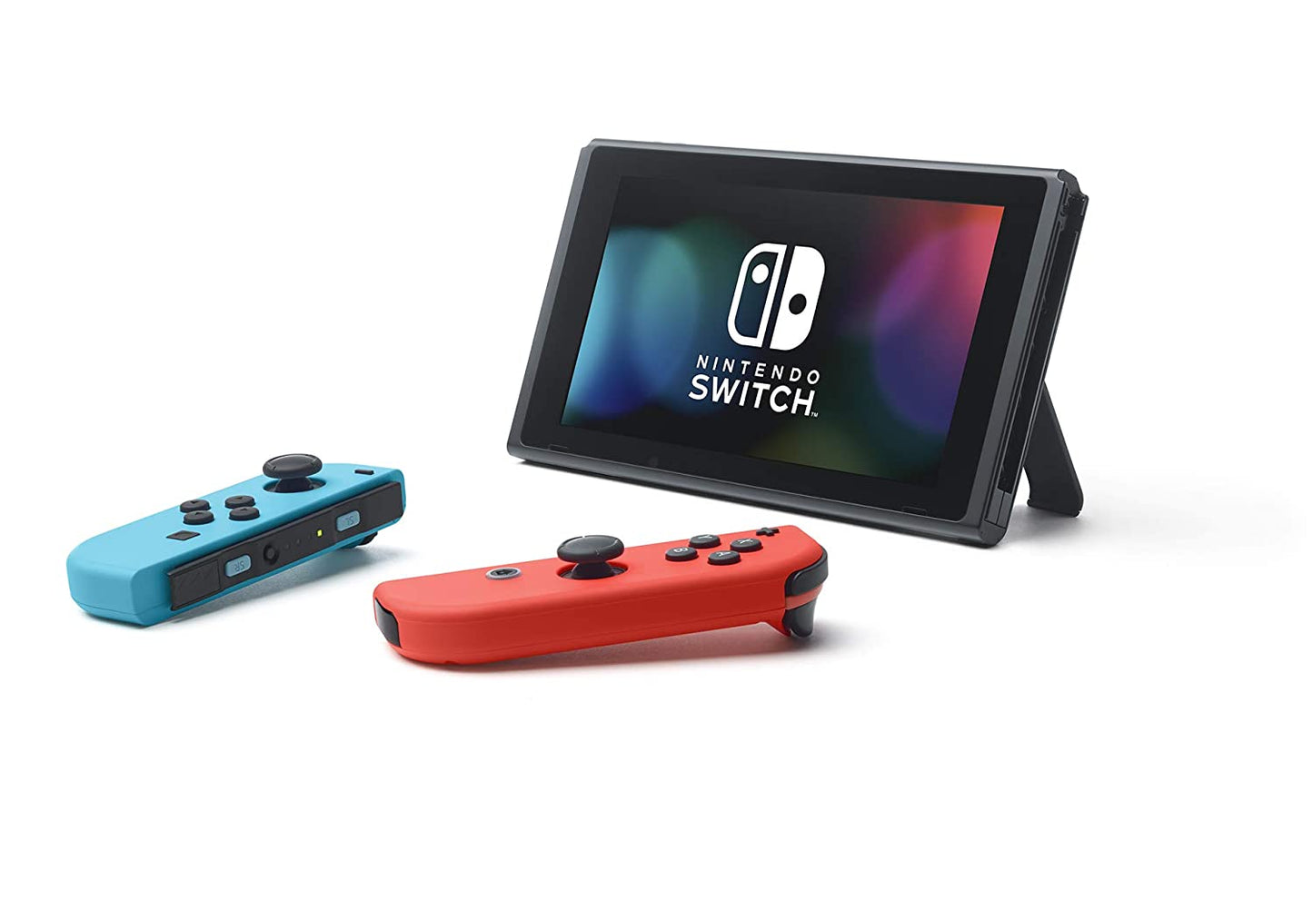 Nintendo SwitchTM with Neon Blue and Neon Red Joy‐ConTM