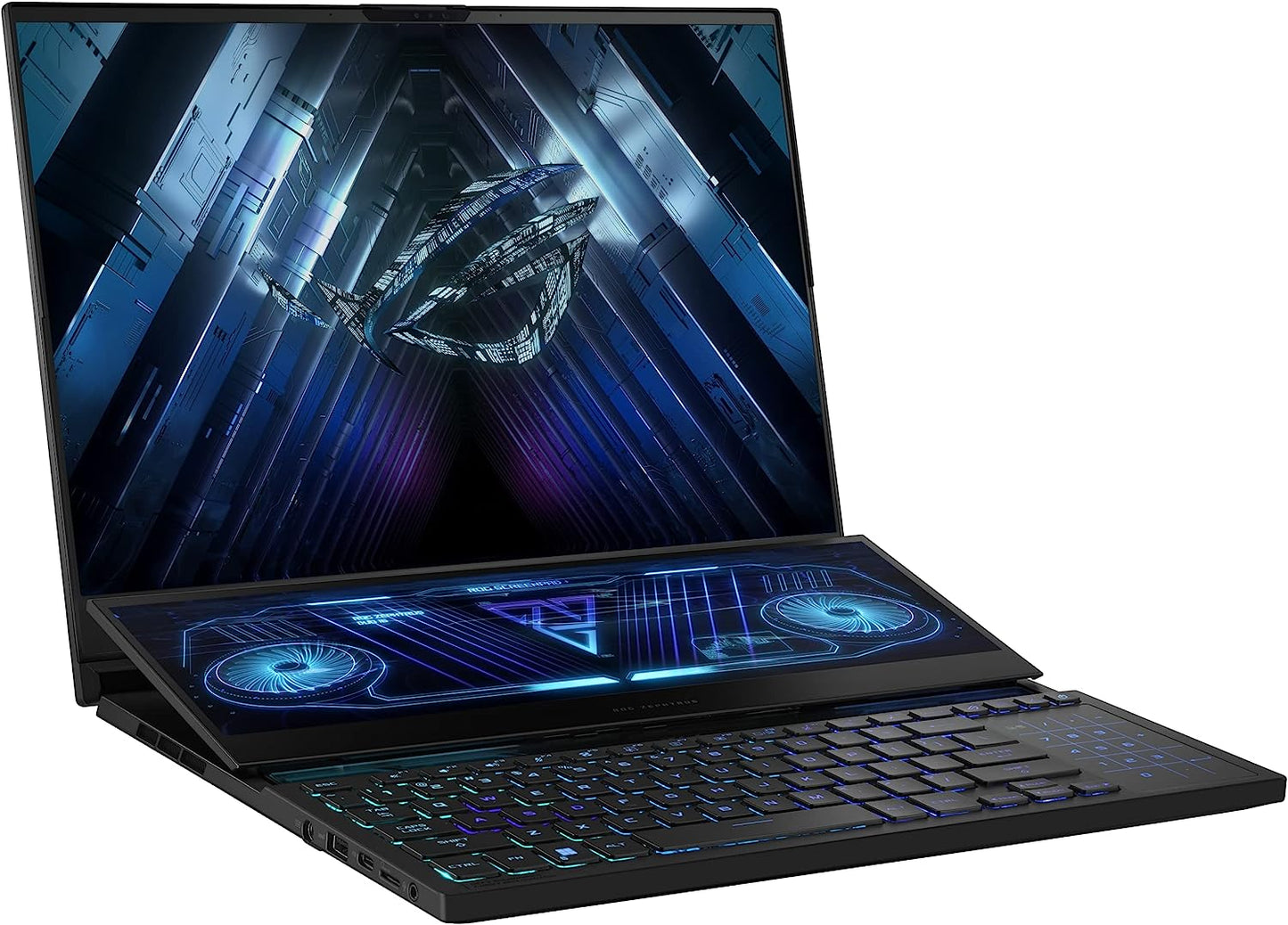ASUS ROG Zephyrus Duo 16 (2022) Gaming Laptop, 16” Mini LED 240Hz/3ms, QHD 16:10 Display, 100% DCI-P3, NVIDIA GeForce RTX 4080, AMD Ryzen 9 7945HX, 32GB DDR5, 1TB SSD, Windows 11 Pro, GX650PZ-XS96