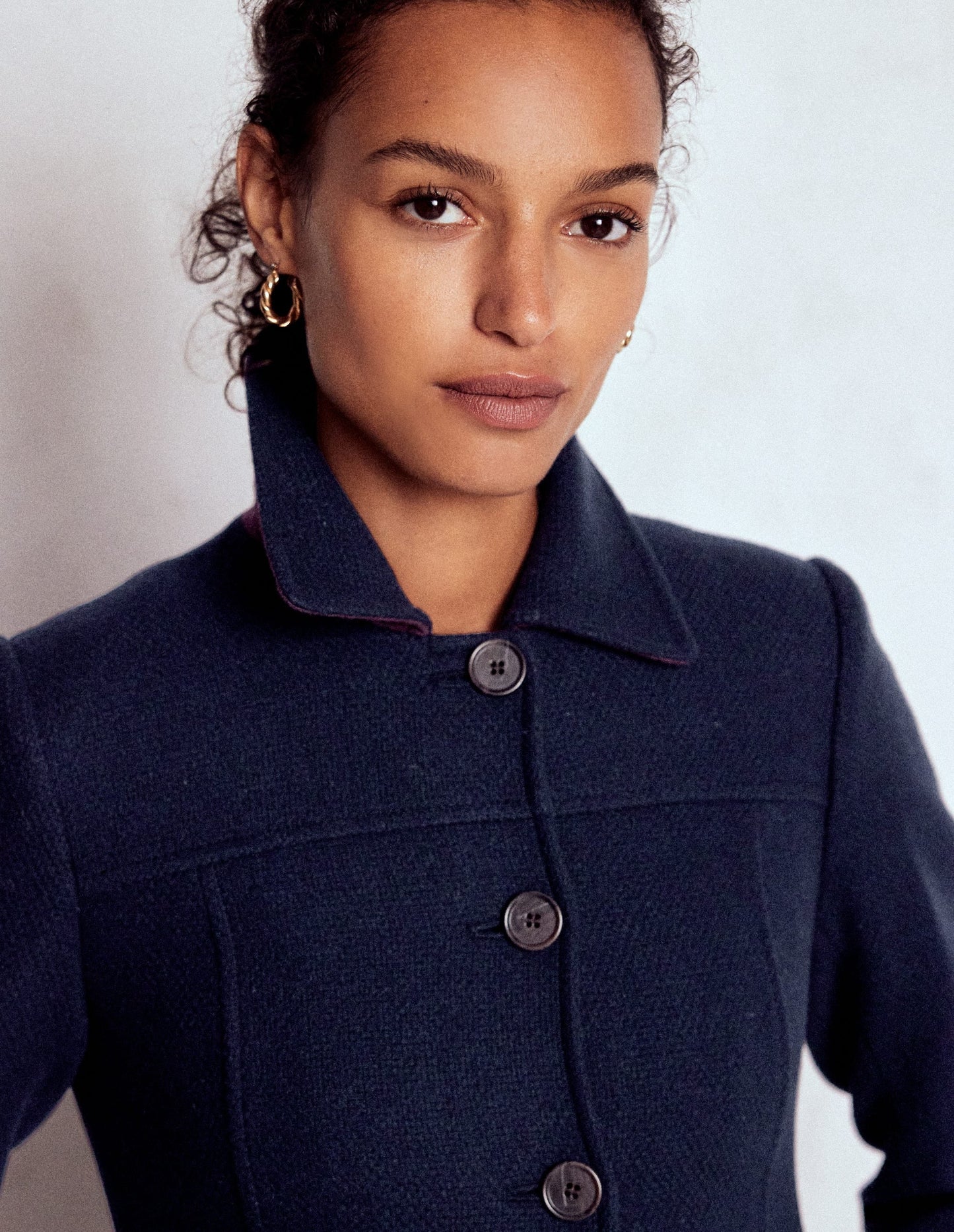 St Albans Coat-Navy