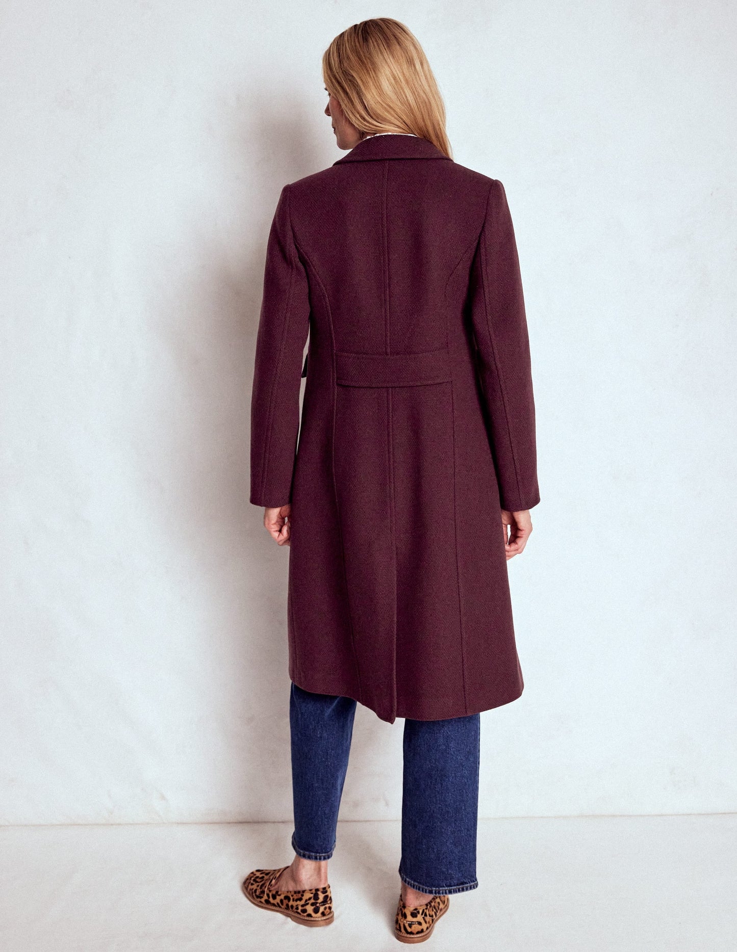 St Albans Coat-Dark Cherry
