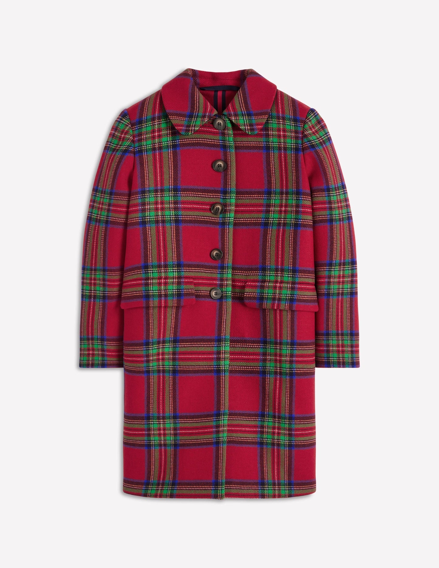 Edinburgh Swing Coat-Red, Blue and Green Check