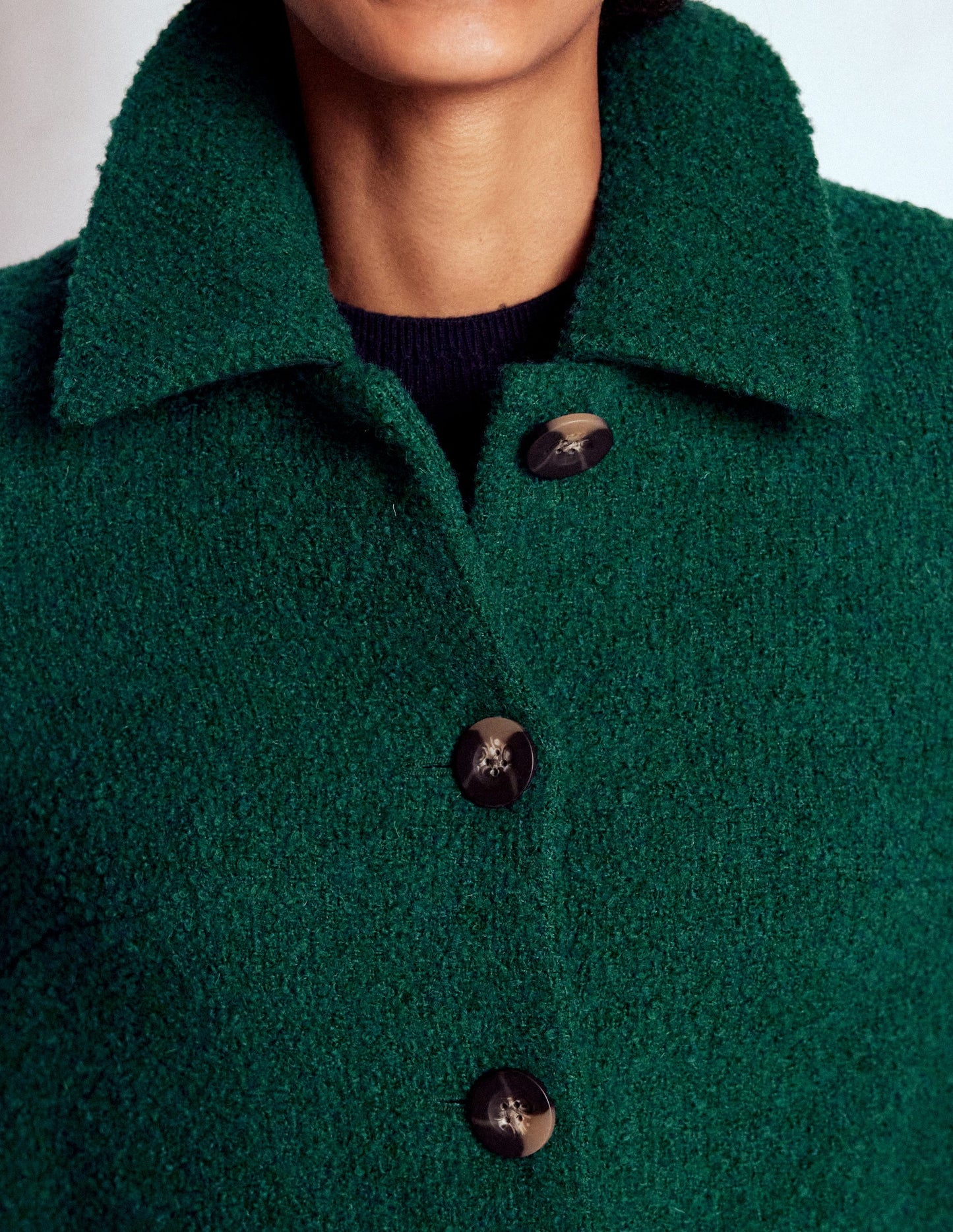 Edinburgh Wool Coat-Emerald Night