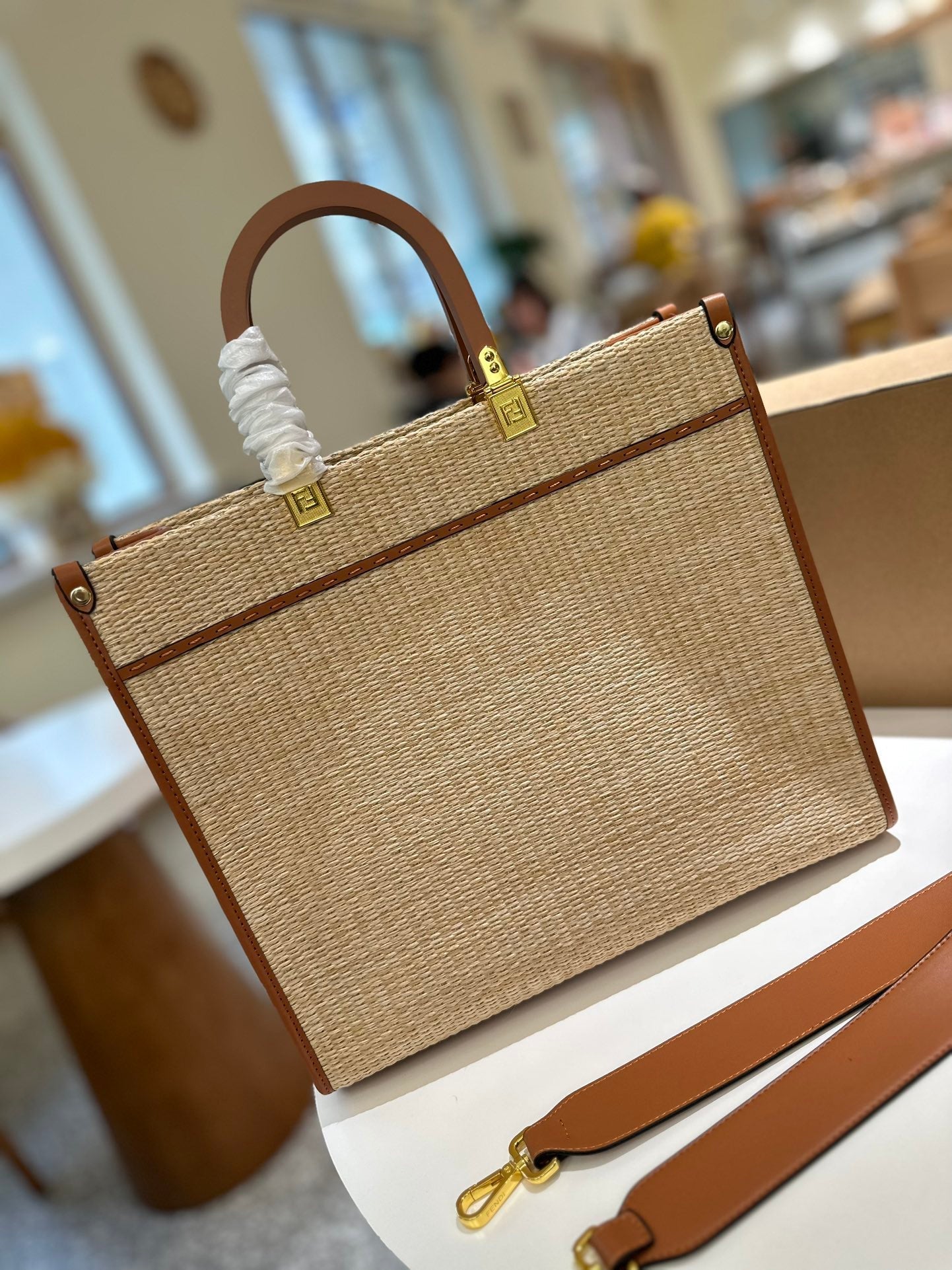 Straw tote bag XC0123071818