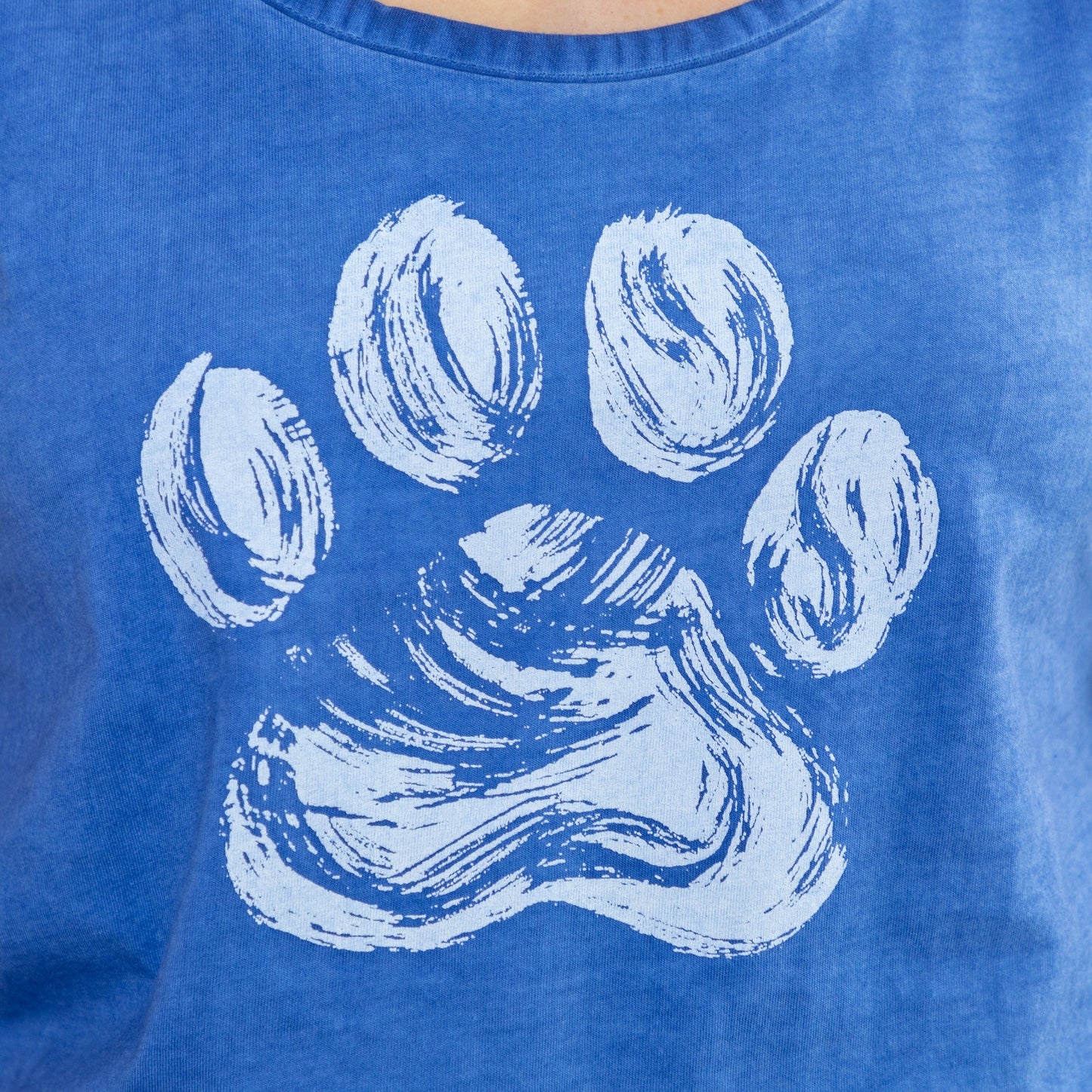 Brushed Paw Vintage Acid Wash Tank Top