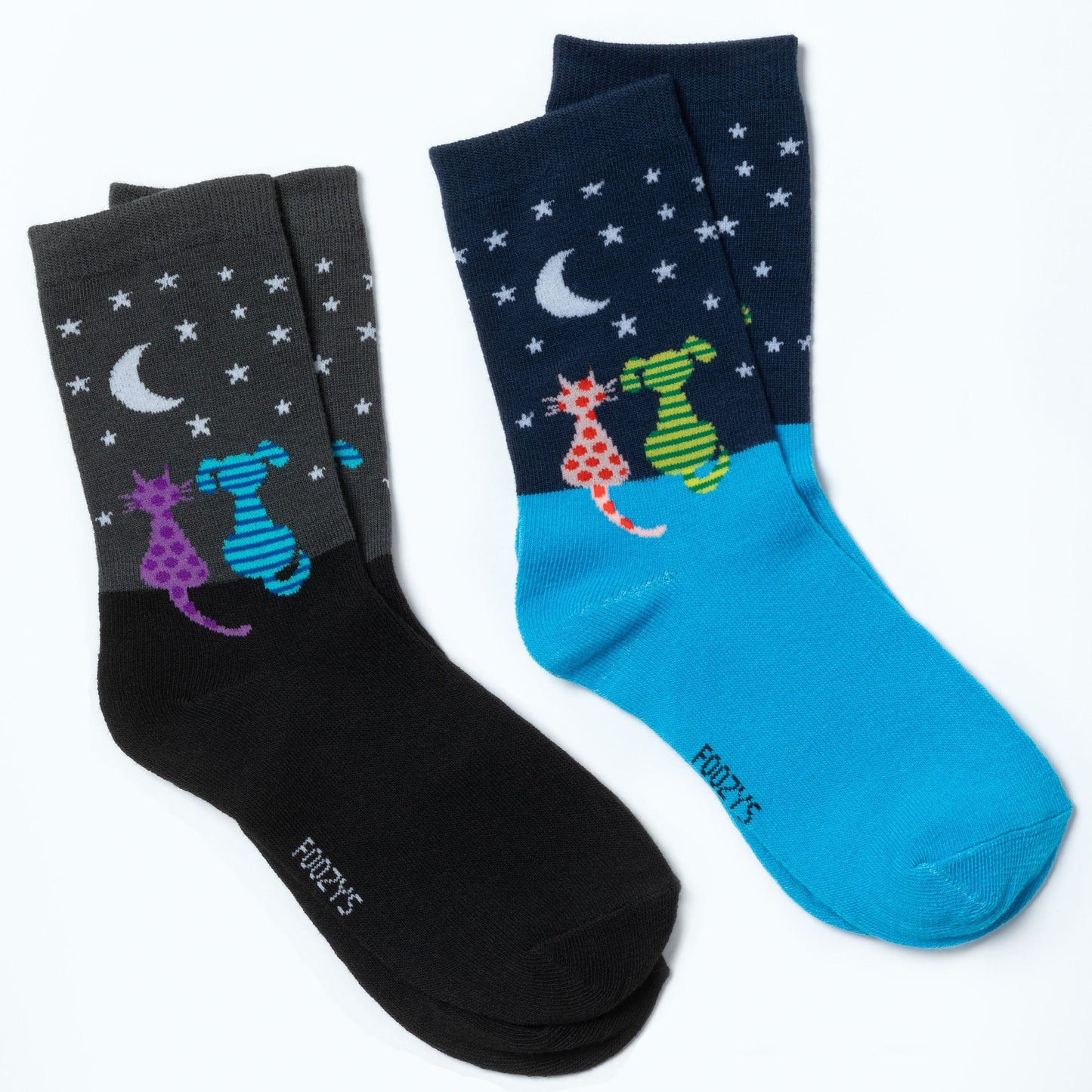 Foozys® Women's Crew Socks - Set of 2 Pairs