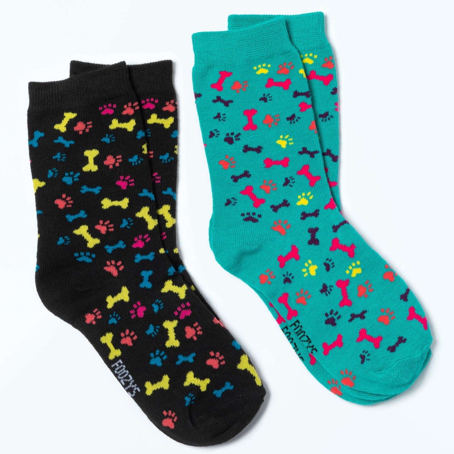 Foozys® Women's Crew Socks - Set of 2 Pairs