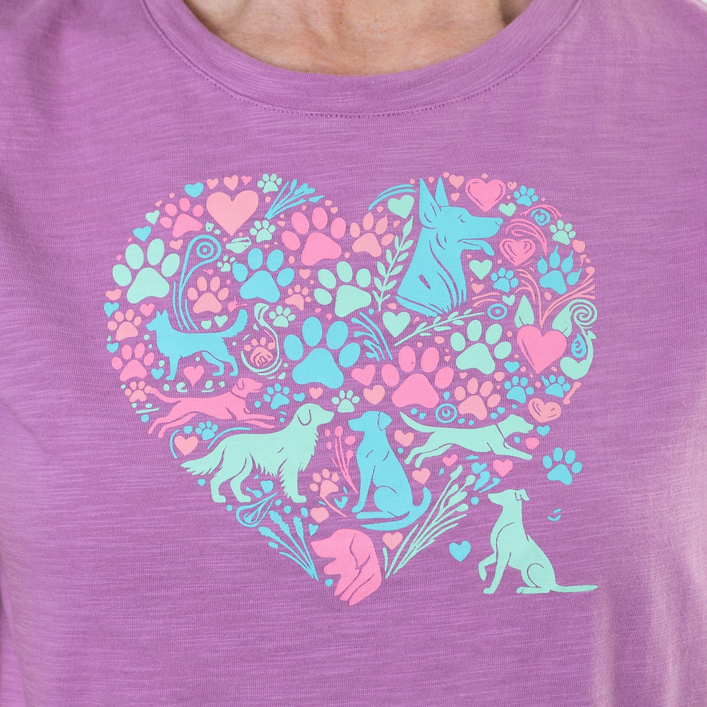 Heart & Pets Cotton Slub Tee