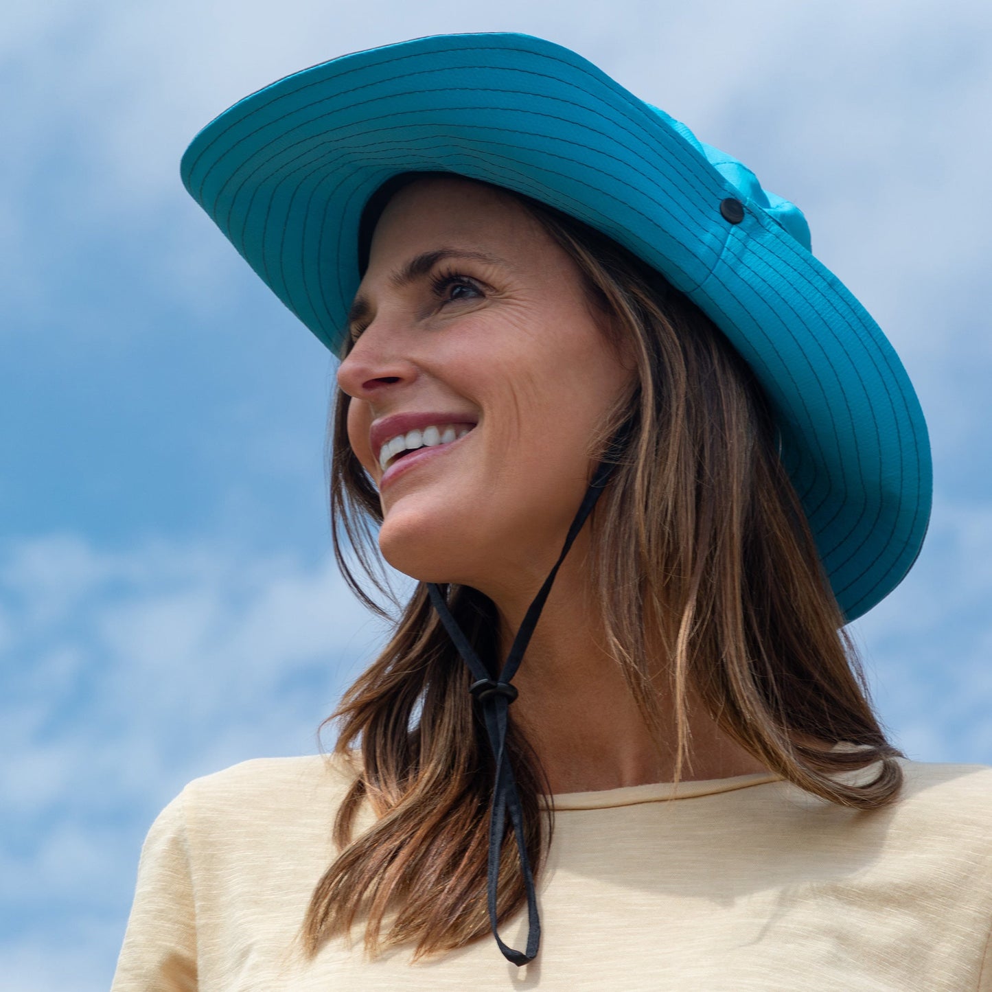 Paw Print Embroidered Breathable Sun Hat With Ponytail Hole