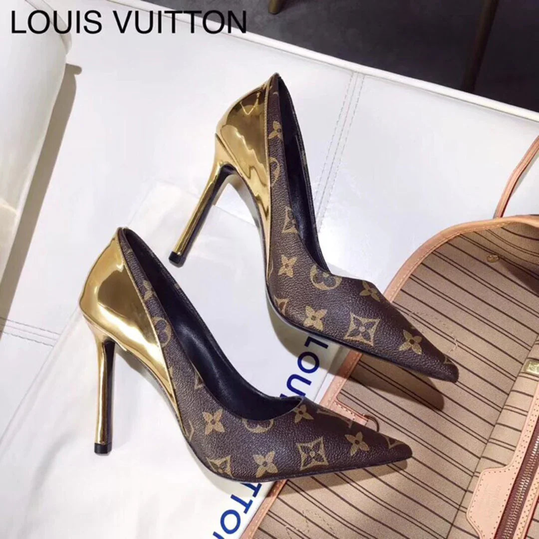 New fashionable and versatile presbyopia 10 cm high heels 1024022118