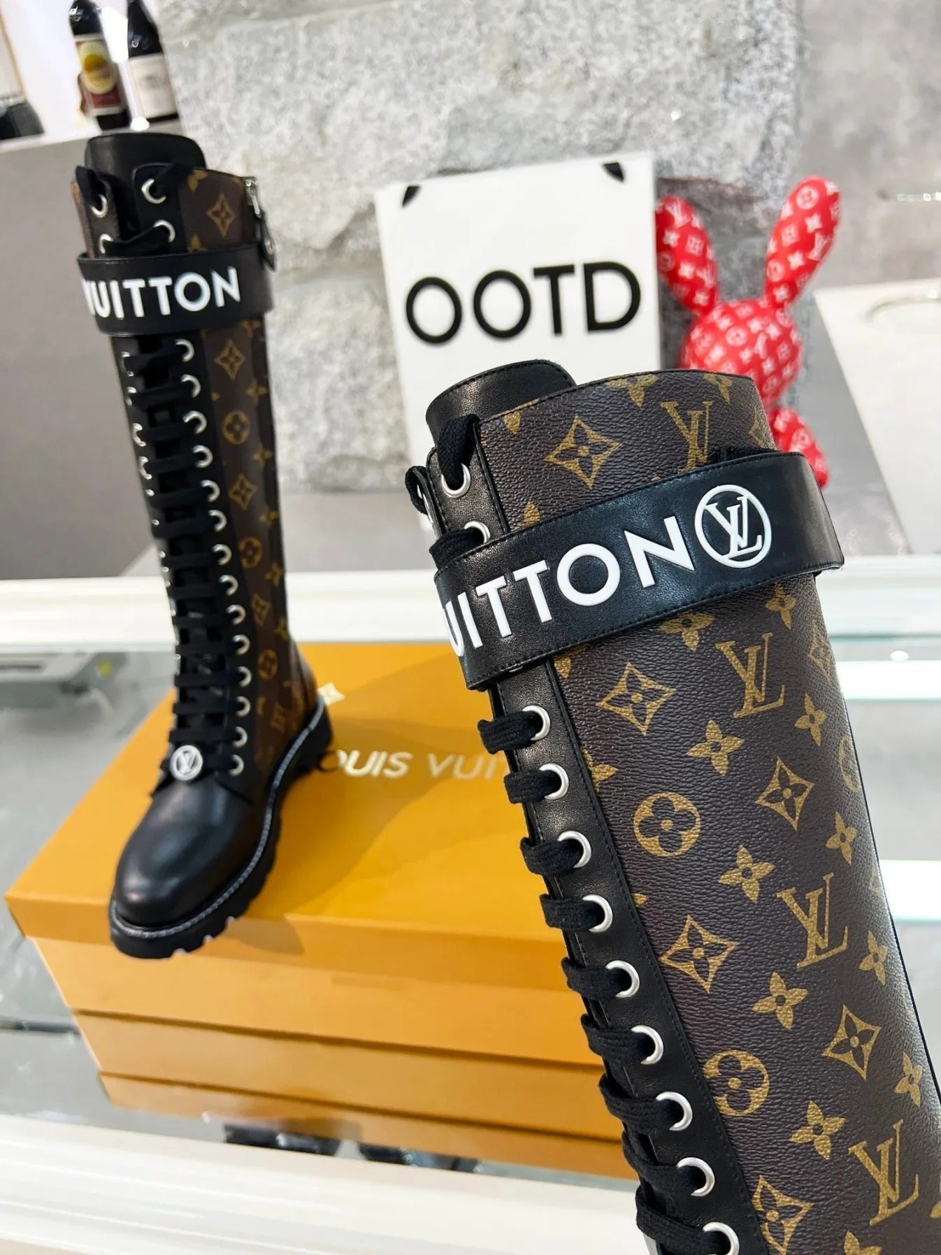 Martin boots women's new genuine leather long boots flat bottom side zipper letter strap niche simple fashion all-match single boots 0425032801