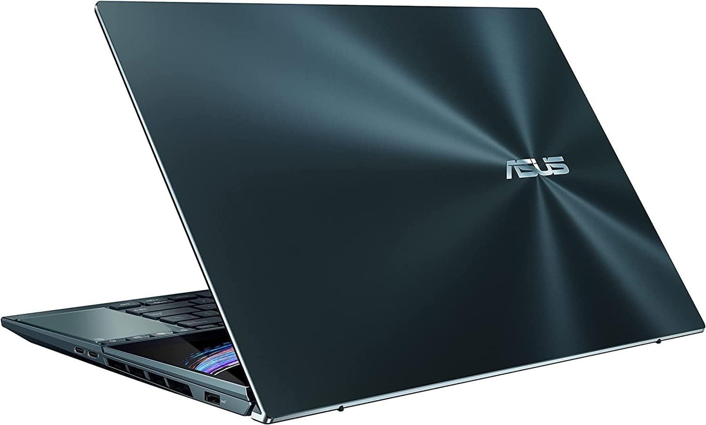 ASUS ZenBook Pro Duo 15 OLED UX582 Laptop, 15.6” OLED FHD Touch Display, Intel Core i9-12900H, 32GB, 1TB, GeForce RTX 3060 Laptop GPU, ScreenPad Plus, Windows 11 Pro, Celestial Blue, UX582ZM-XS96T