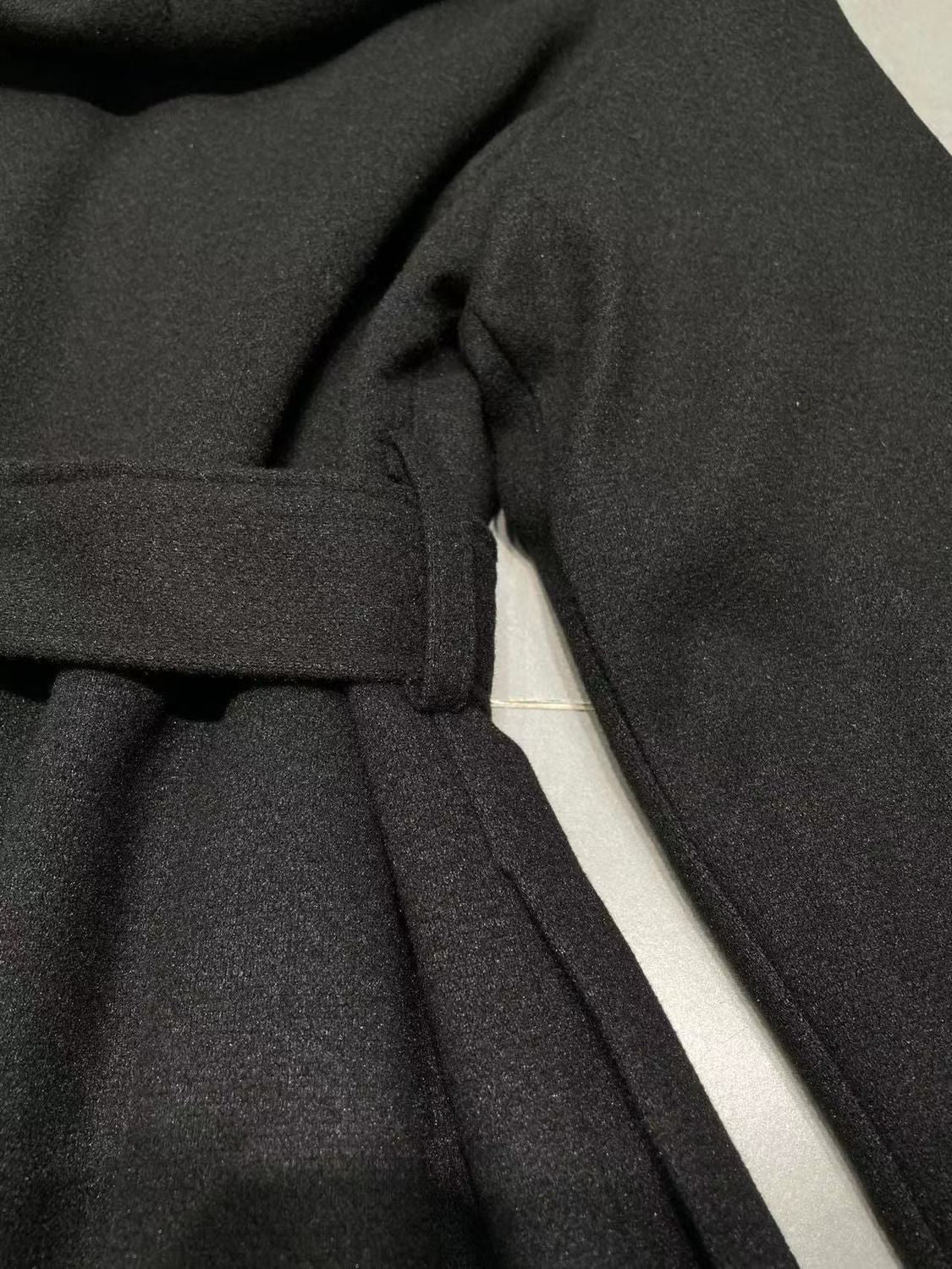 Autumn Classic Double-breasted Wrap-up Coat 0123112201