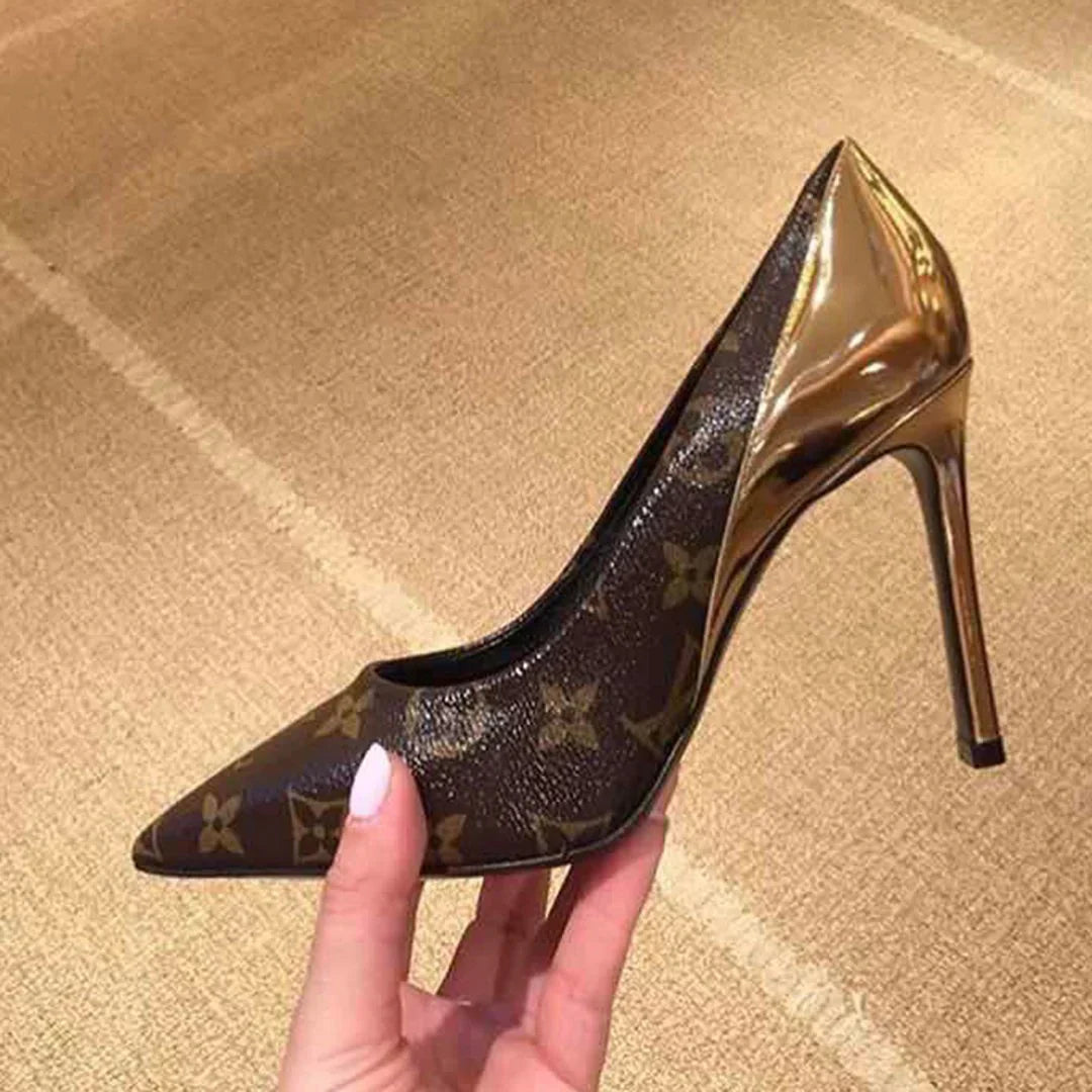 New fashionable and versatile presbyopia 10 cm high heels 1024022118