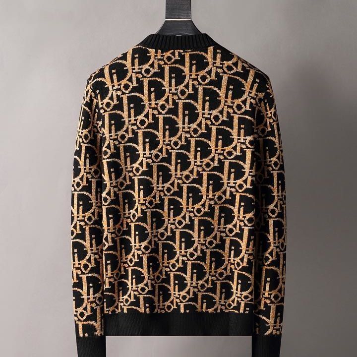 Men's knitted alphabet floral bottoming shirt