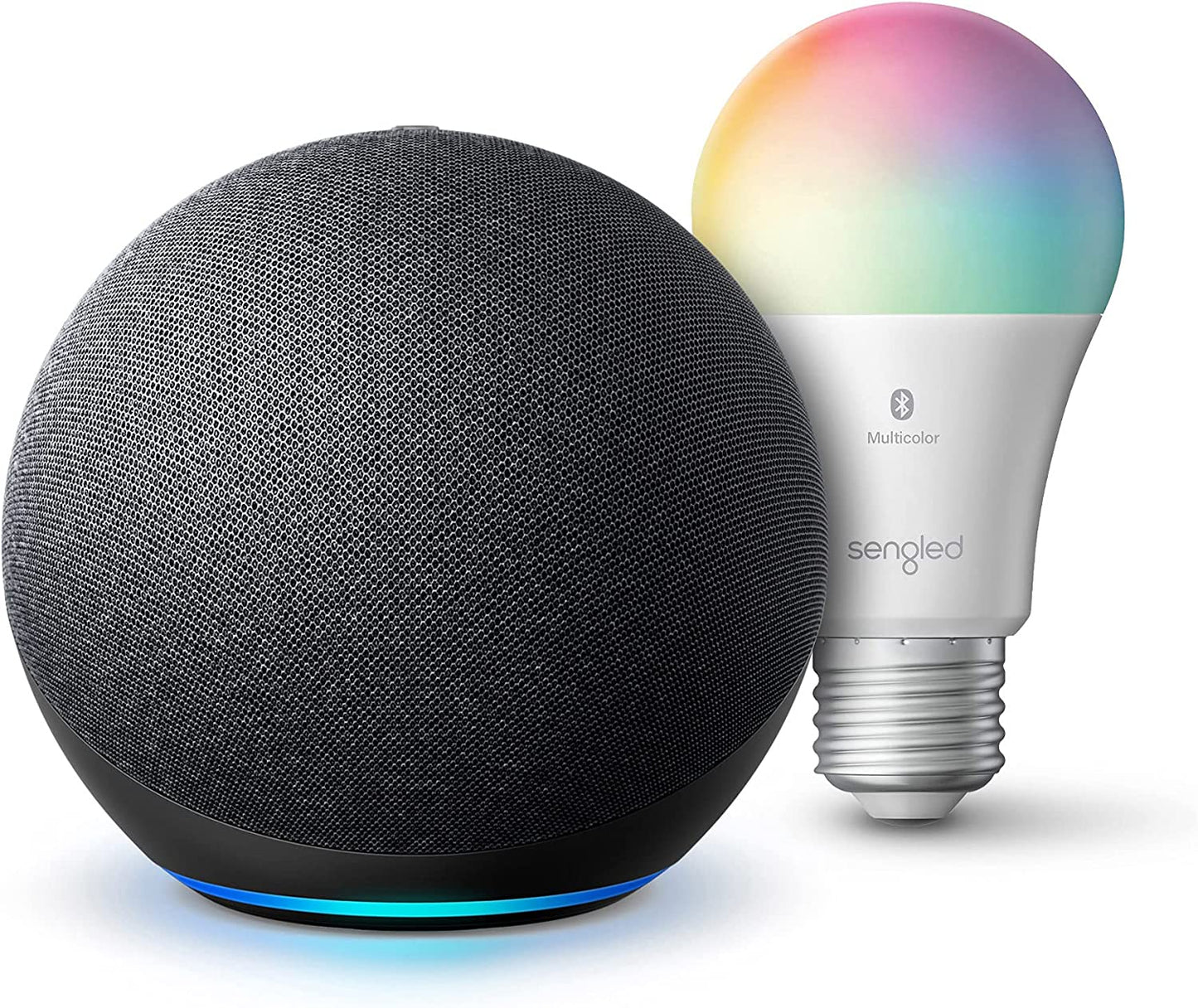 Echo (4th Gen) | With premium sound, smart home hub, and Alexa | Glacier White