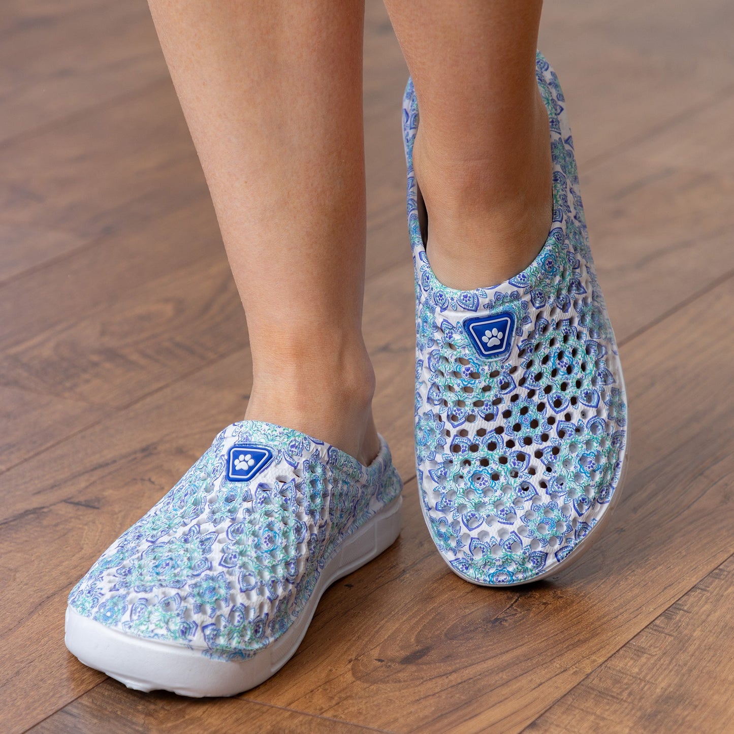 Rainbow Paw Slip-On Clogs