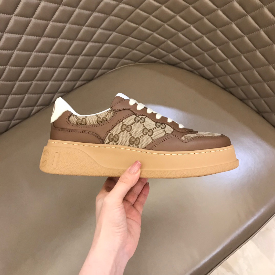 G logo fashion luxury Brown sneakers-W