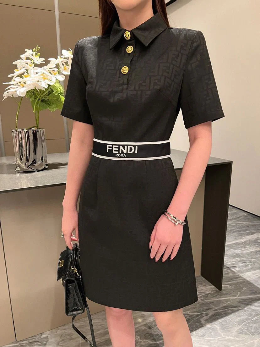 New Presbywork Stitching Waist Dress 1024031510