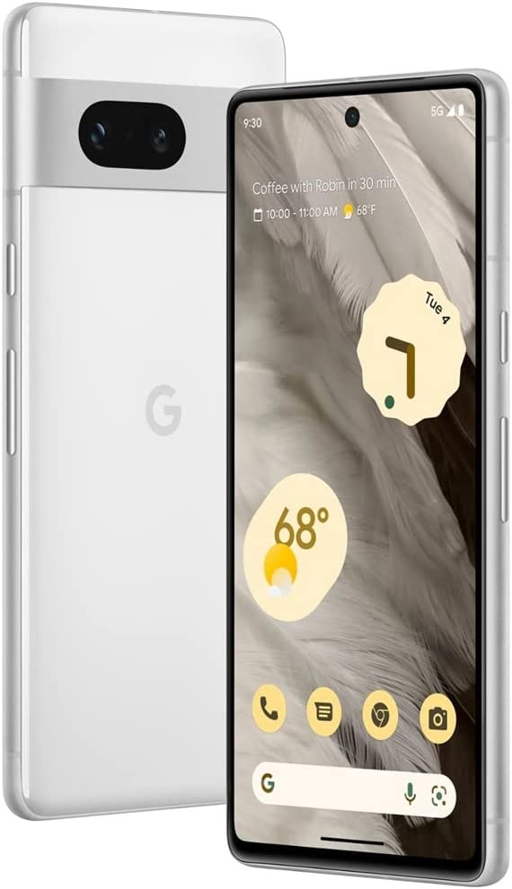 Google Pixel 7-5G Android Phone - Unlocked Smartphone with Wide Angle Lens and 24-Hour Battery - 128GB - Snow (Renewed)
