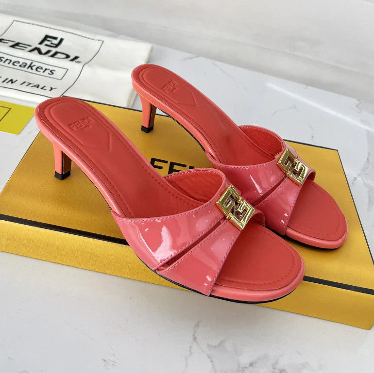 FD Square Toe Mid Heel Sandals 1025040206