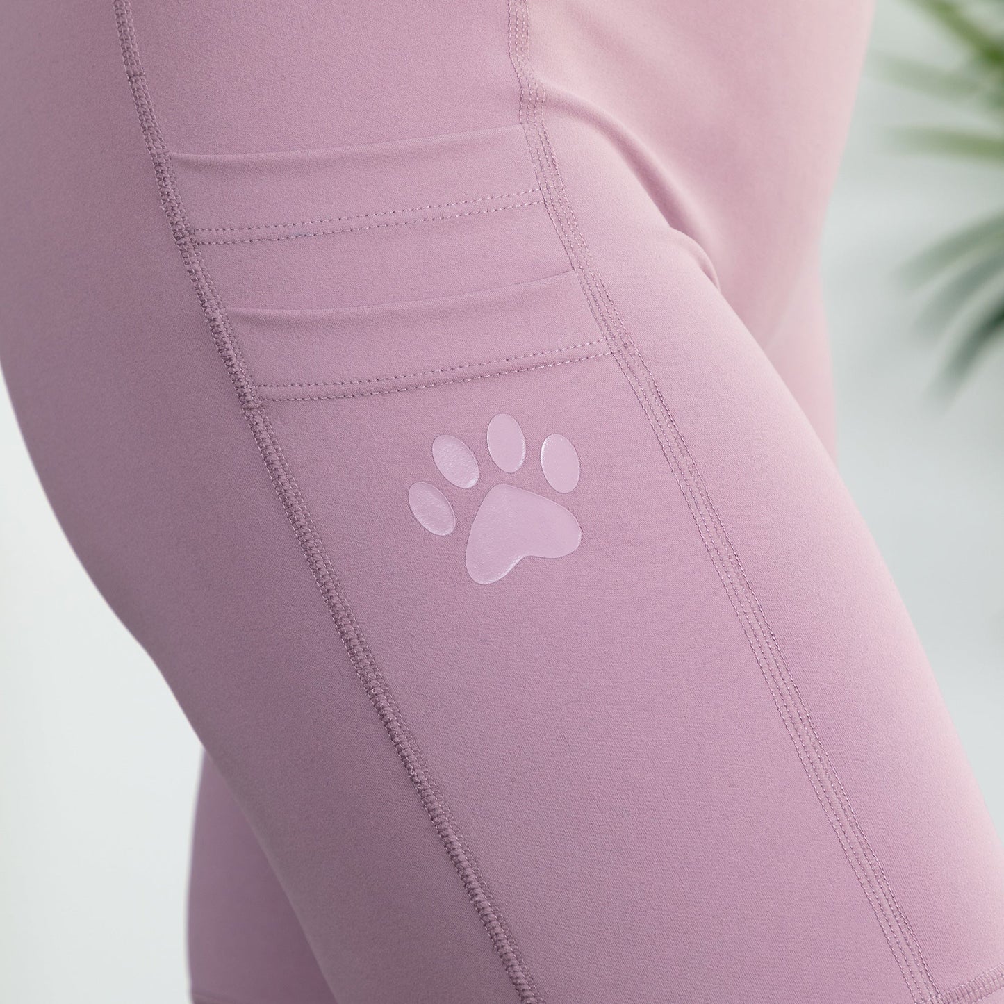 Paw Print High Rise Shorts with Pockets