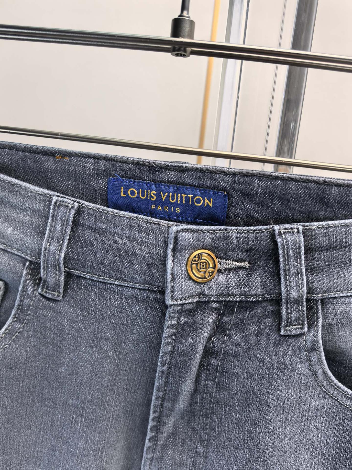 High luxury autumn and winter elastic slim fit denim pants XC0425091207