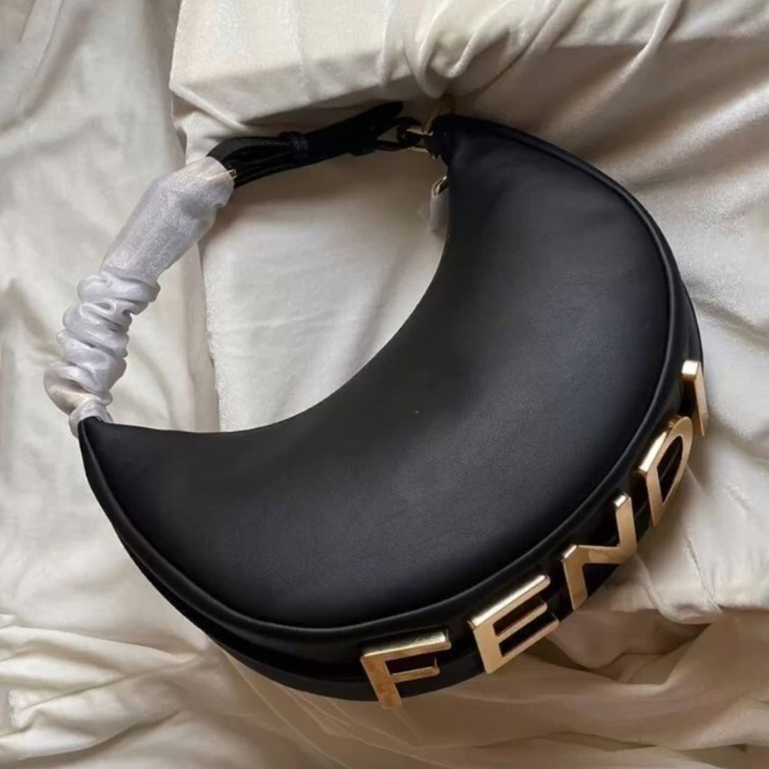 F Logo latest Hobo bag crescent bag