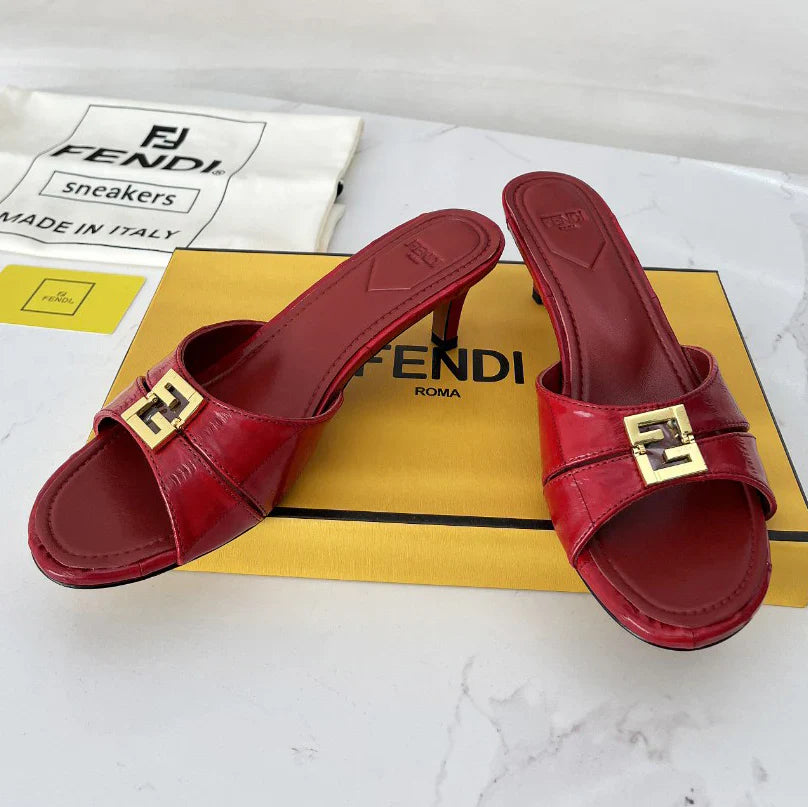 FD Square Toe Mid Heel Sandals 1025040206