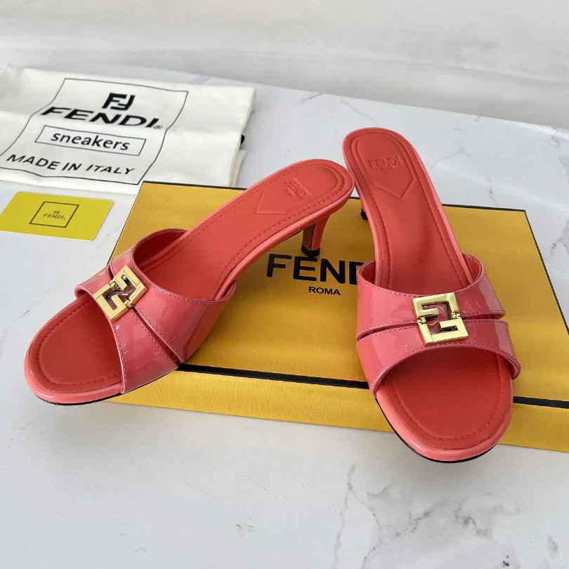 FD Square Toe Mid Heel Sandals 1025040206