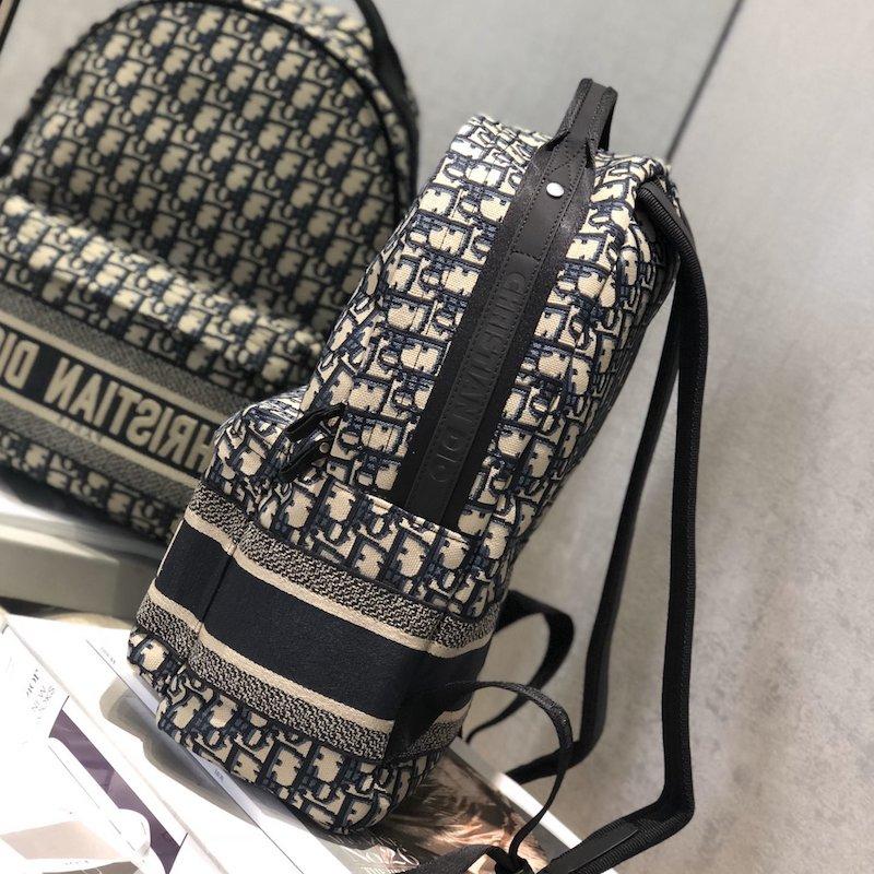 Oblique Technical Canvas Backpack Blue
