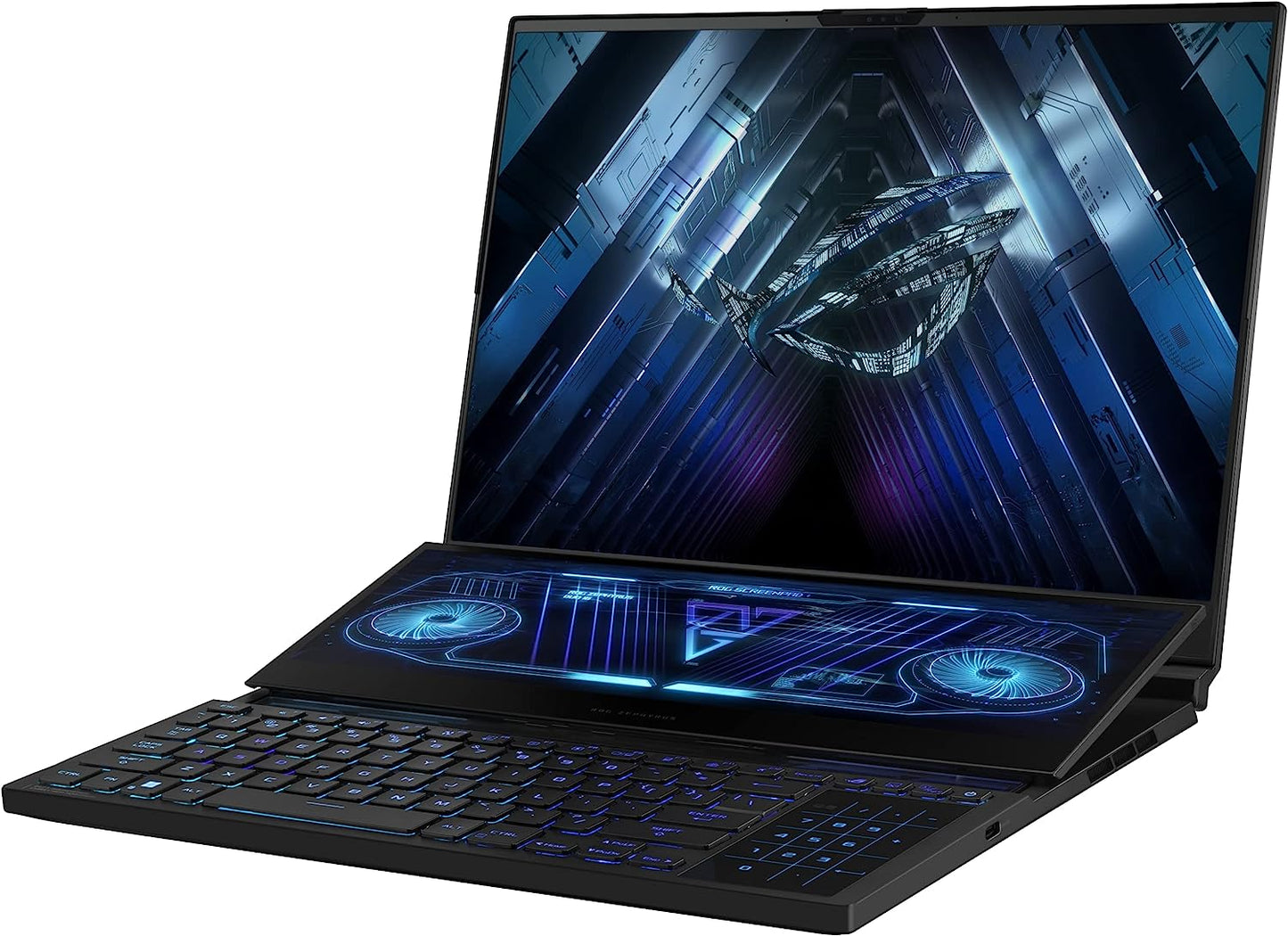 ASUS ROG Zephyrus Duo 16 (2022) Gaming Laptop, 16” Mini LED 240Hz/3ms, QHD 16:10 Display, 100% DCI-P3, NVIDIA GeForce RTX 4080, AMD Ryzen 9 7945HX, 32GB DDR5, 1TB SSD, Windows 11 Pro, GX650PZ-XS96