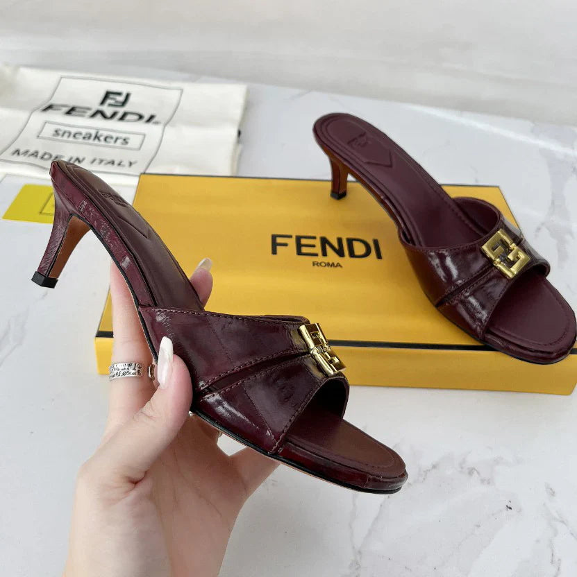 FD Square Toe Mid Heel Sandals 1025040206
