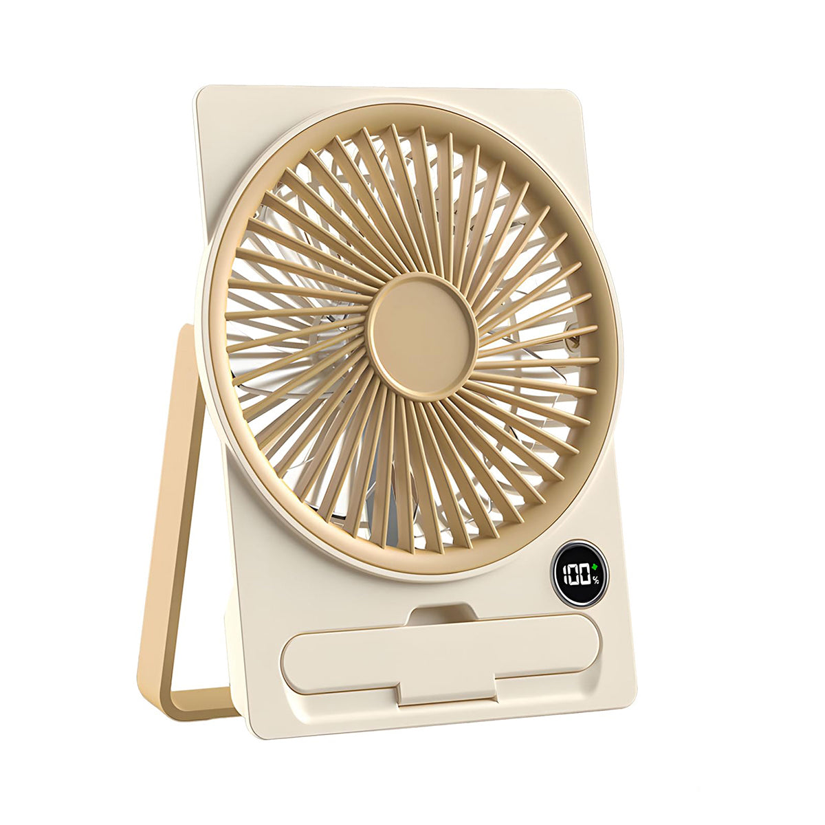 USB Rechargeable Mini Desktop Stand Fan New Arrival Foldable Portable Cooling Fan Adjustable Speed Household Electric Plastic
