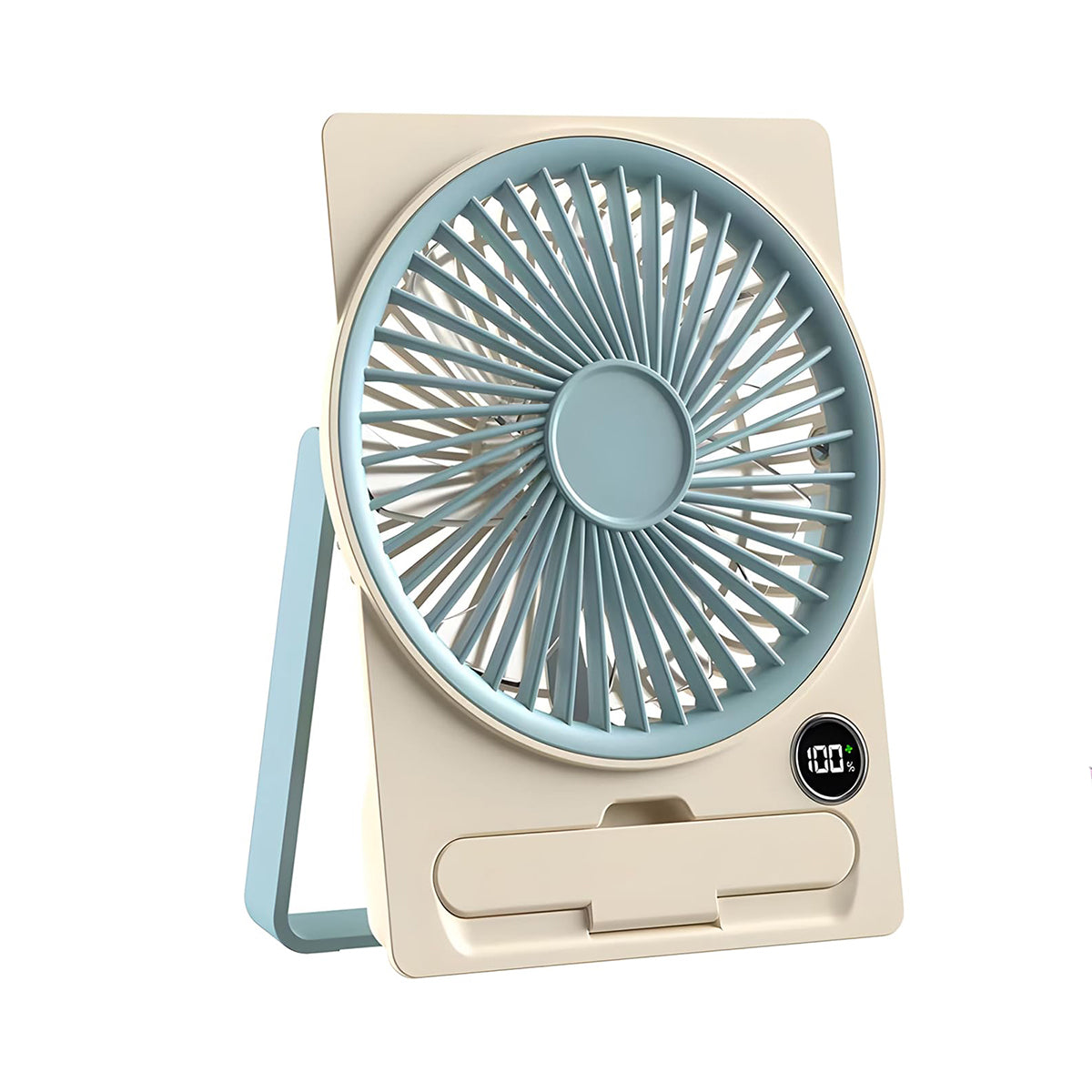 USB Rechargeable Mini Desktop Stand Fan New Arrival Foldable Portable Cooling Fan Adjustable Speed Household Electric Plastic