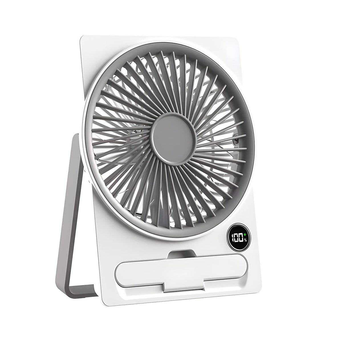 USB Rechargeable Mini Desktop Stand Fan New Arrival Foldable Portable Cooling Fan Adjustable Speed Household Electric Plastic