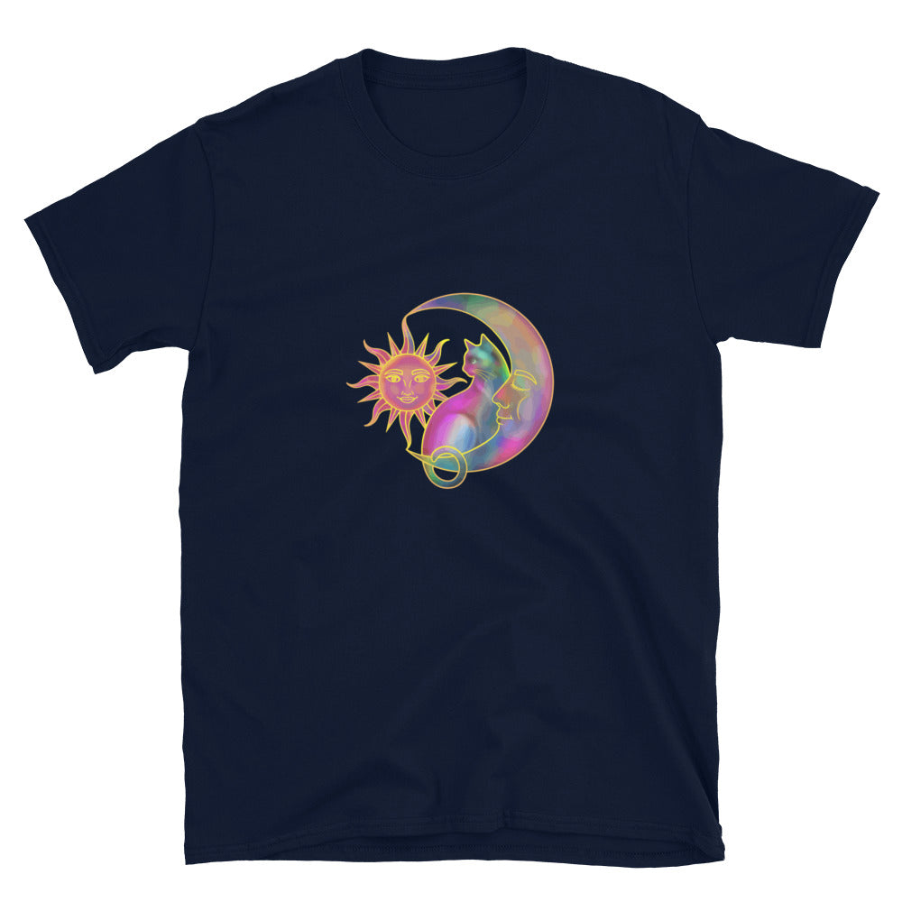 Sweet Sun & Moon With Cat T-Shirt