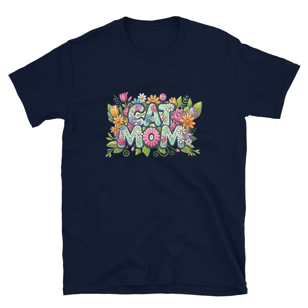 Cat Mom Flower Fun T-Shirt