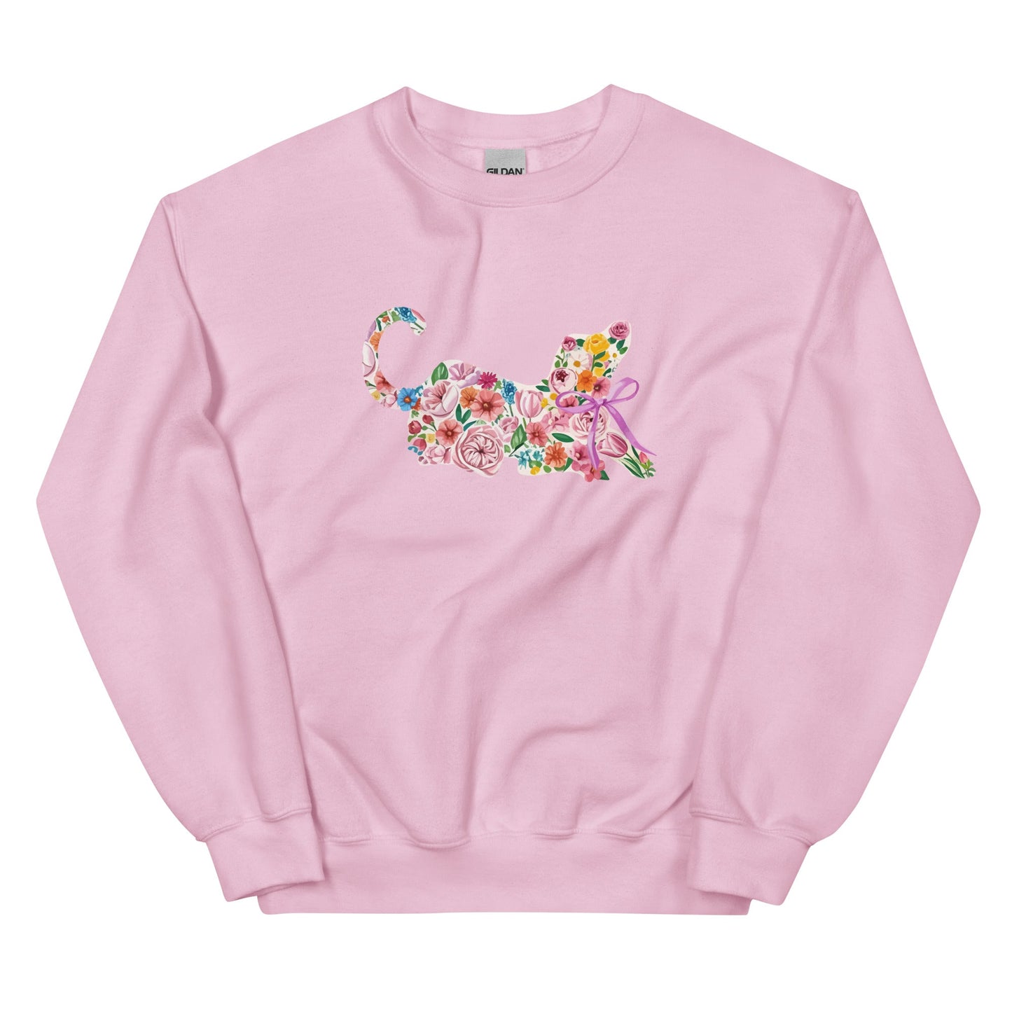 Springtime Flower Dog Crewneck Sweatshirt