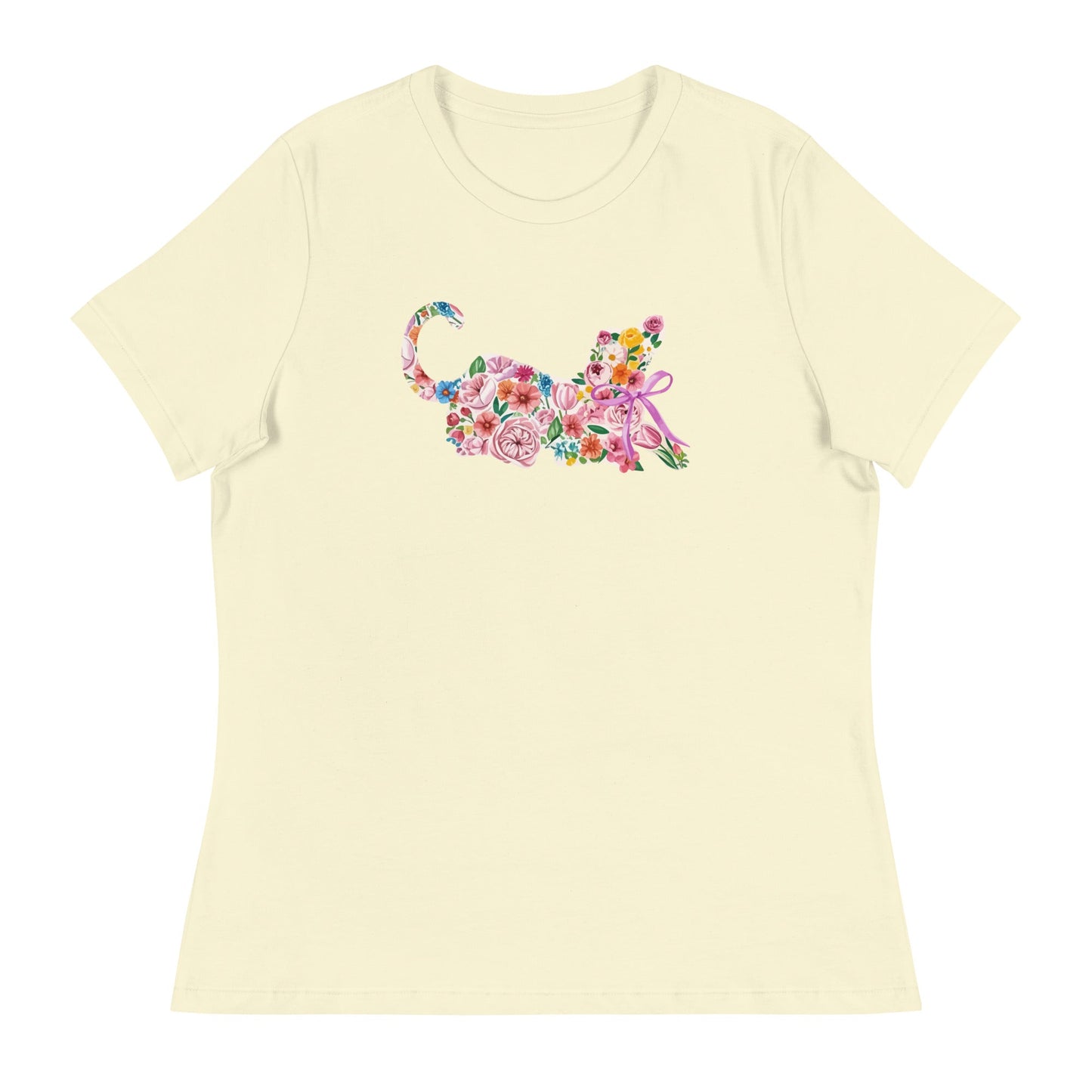 Springtime Flower Dog Women's Relaxed T-Shirt
