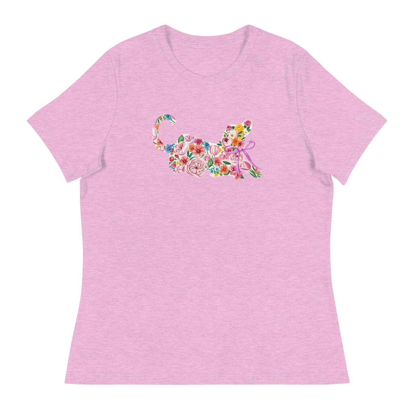 Springtime Flower Dog Women's Relaxed T-Shirt