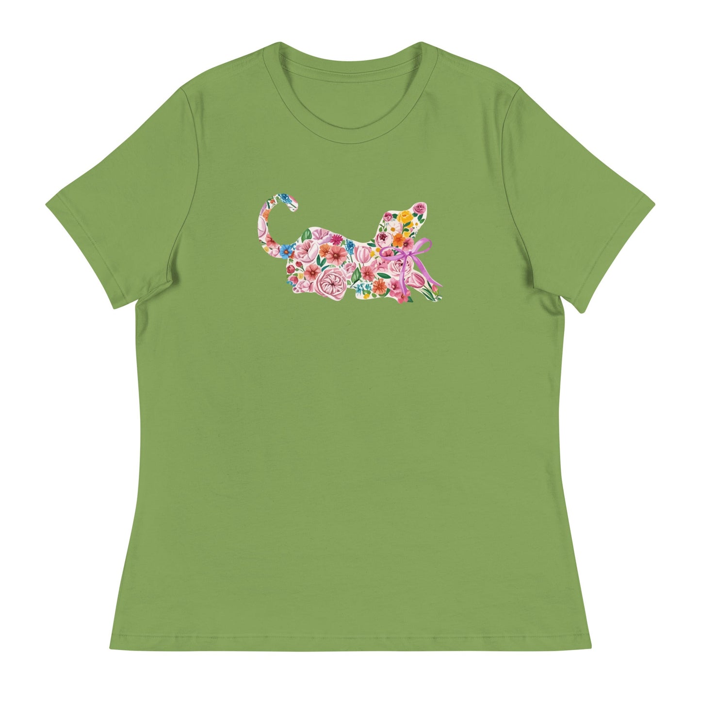 Springtime Flower Dog Women's Relaxed T-Shirt
