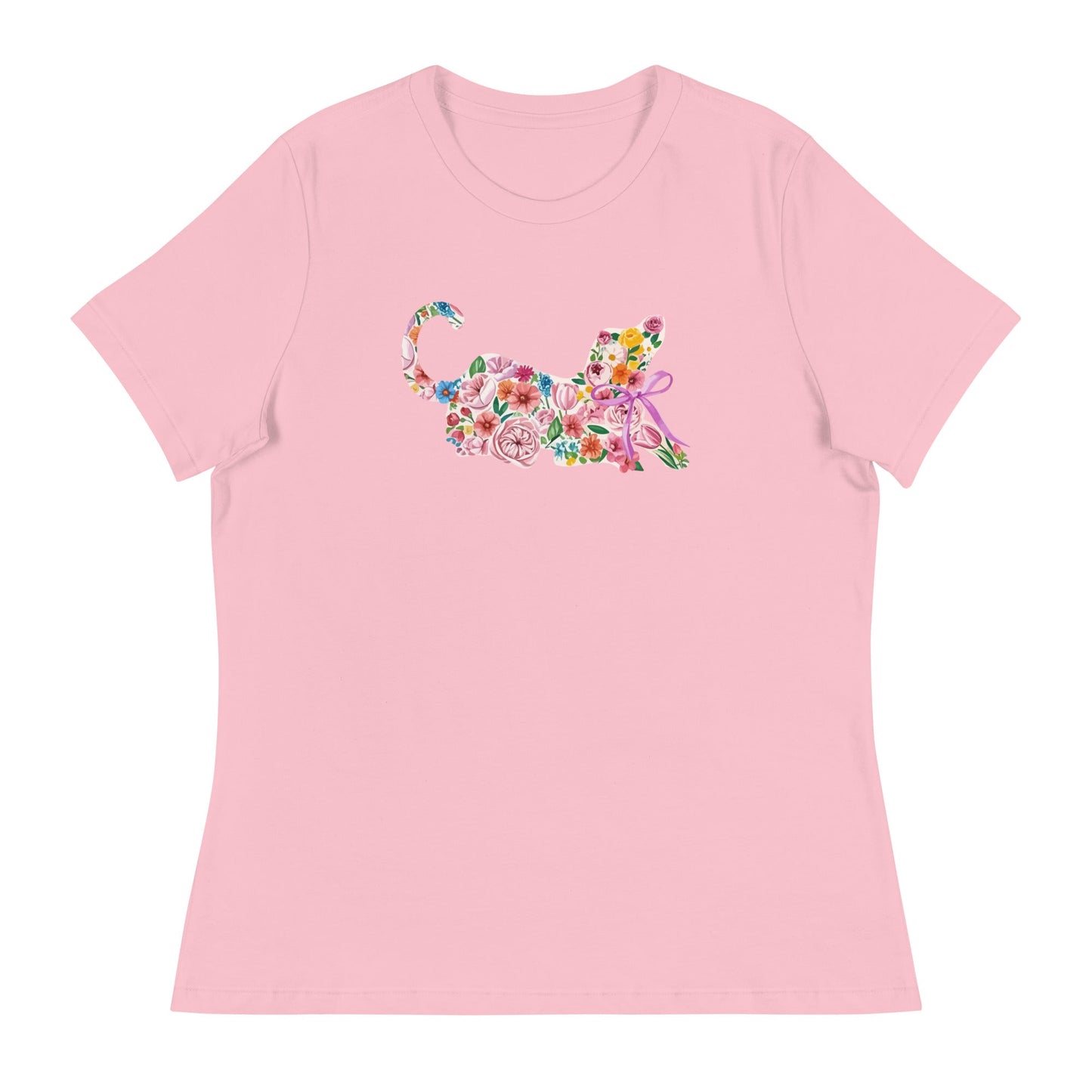 Springtime Flower Dog Women's Relaxed T-Shirt