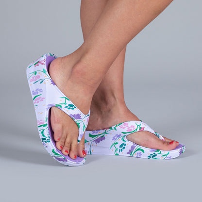 Paw Print Wedge Flip Flops