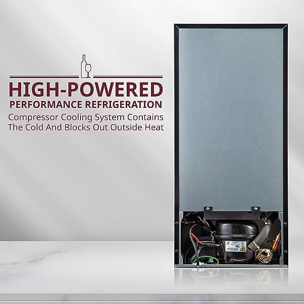 🔥Hot Sale Now🔥 18 Bottle Compressor Wine Refrigerator with Lock