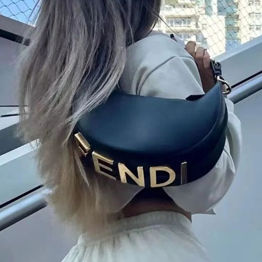 F Logo latest Hobo bag crescent bag
