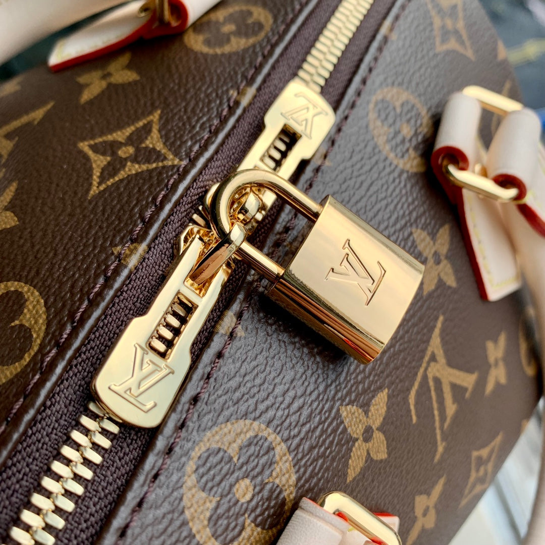 Speedy Bandouliere 20 Monogram Beige Strap 0423112121