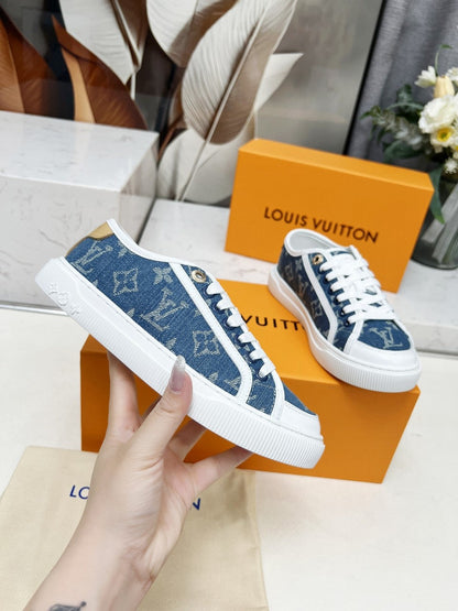 2025 Spring and Summer Multicolor V Print Ladies Casual Shoes XC042504016
