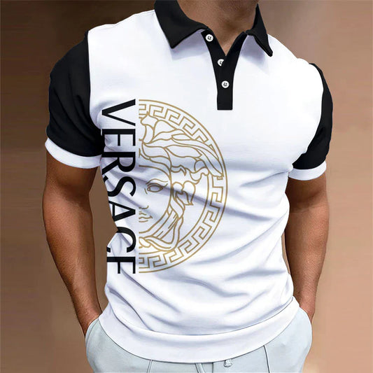 Men's Summer Fashion Printed Polo Shirts 3D1024041711